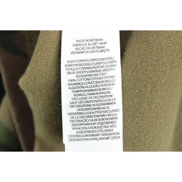 Polo Ralph Lauren Estate Rib 1/4 Zip Pullover Men's M Army Camo Stretch Sweater - Picture 5 of 7